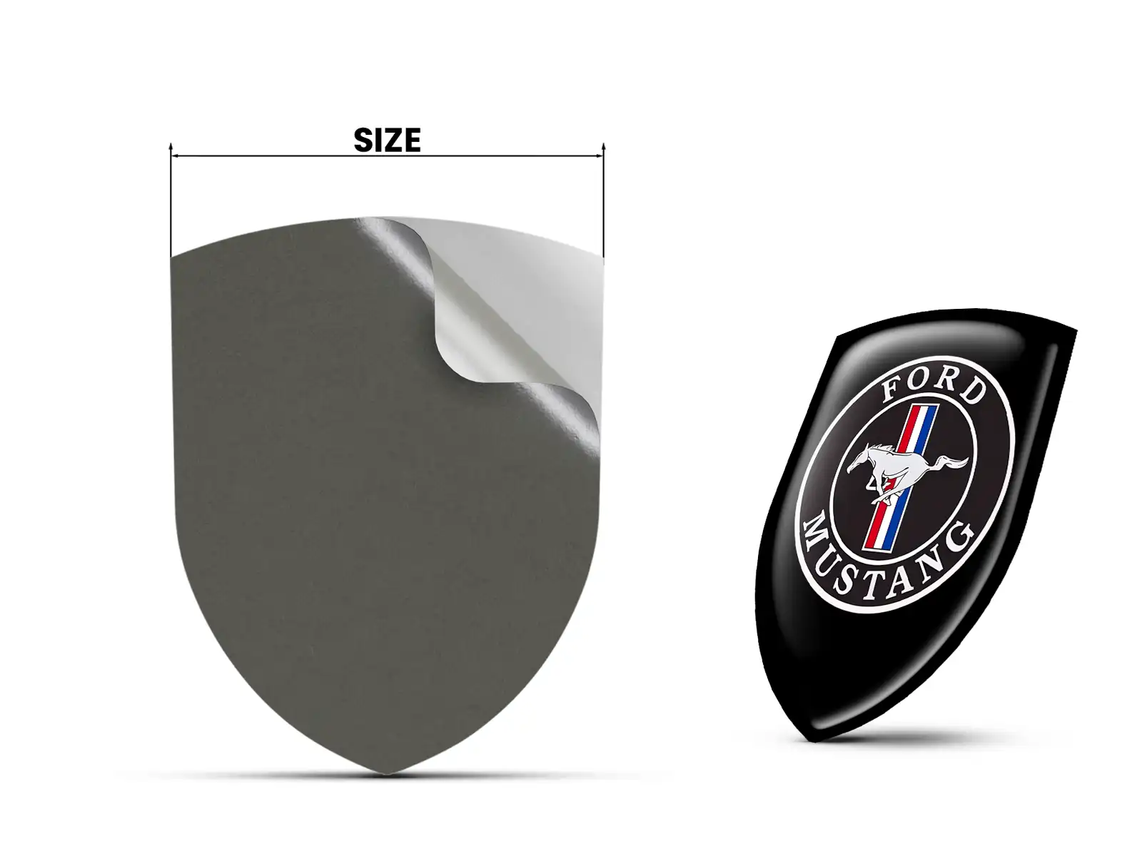 Ford Mustang Emblemas Silicona Auto Profesional Personalizable
